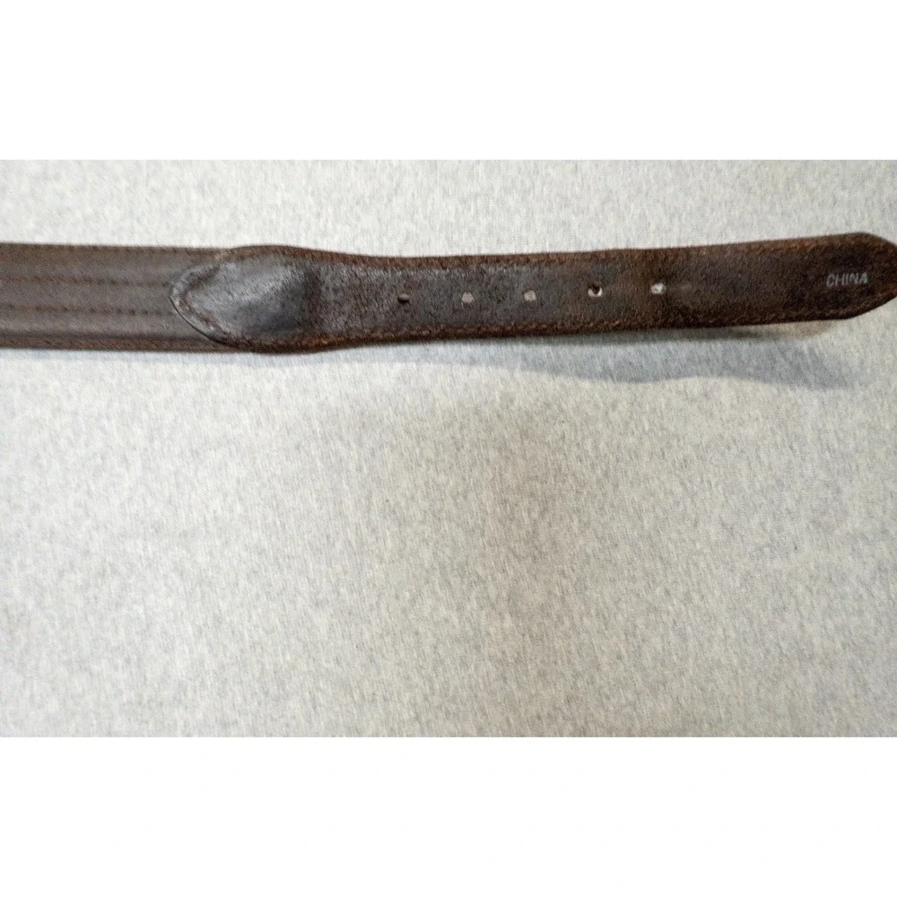 Brighton P2707‎ Leather Mens Belt Brass Hardware Preppy Golf Office Professional